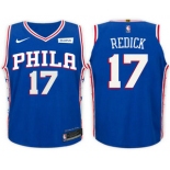 Men's Philadelphia 76ers #17 J.J. Redick Blue 2017-2018 Nike Swingman Stitched NBA Jersey