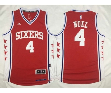 Men's Philadelphia 76ers #4 Nerlens Noel Revolution 30 Swingman 2015-16 Red Jersey