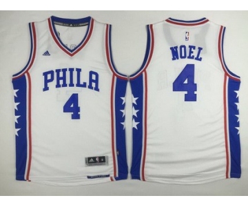 Men's Philadelphia 76ers #4 Nerlens Noel Revolution 30 Swingman 2015-16 White Jersey