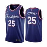 Nike 76ers #25 Ben Simmons Navy 2019-20 City Edition Swingman NBA Jersey