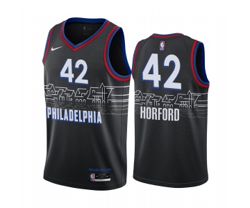 Nike 76ers #42 Al Horford Black NBA Swingman 2020-21 City Edition Jersey