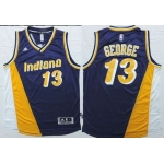 Indiana Pacers #13 Paul George Revolution 30 Swingman 2014 New Navy Blue Multicolor Jersey