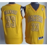 Indiana Pacers #33 Danny Granger Revolution 30 Swingman Yellow Big Color Jersey