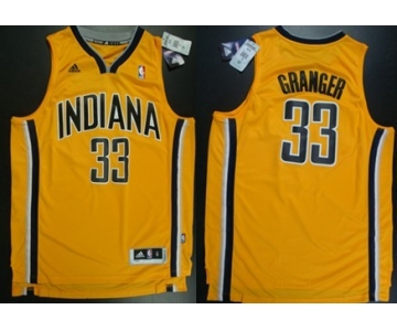 Indiana Pacers #33 Danny Granger Revolution 30 Swingman Yellow Jersey