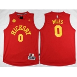 Men's Indiana Pacers #0 C. J. Miles Revolution 30 Swingman 2015-16 Retro Red Jersey