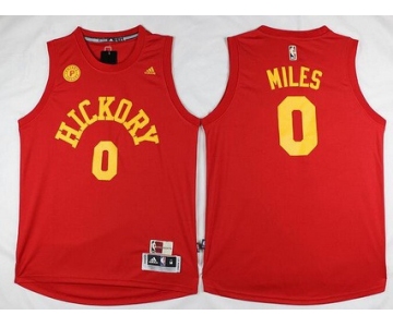 Men's Indiana Pacers #0 C. J. Miles Revolution 30 Swingman 2015-16 Retro Red Jersey