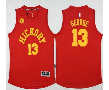 Men's Indiana Pacers #13 Paul George Revolution 30 Swingman 2015-16 New Red Jersey