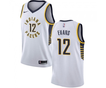 Nike Pacers #12 Tyreke Evans White NBA Swingman Association Edition Jersey