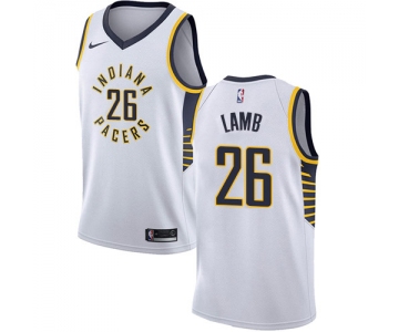 Nike Pacers #26 Jeremy Lamb White NBA Swingman Association Edition Jersey