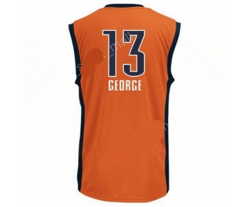 Men's Oklahoma City Thunder #13 Paul George Orange Stitched NBA Adidas Revolution 30 Swingman Jersey
