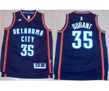 Men's Oklahoma City Thunder #35 Kevin Durant Revolution 30 Swingman 2016 Black Jersey