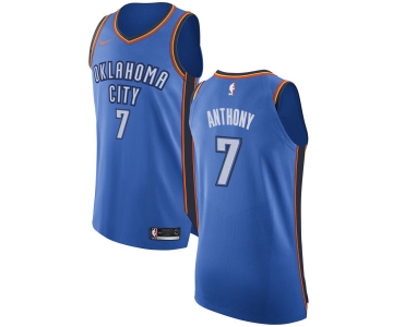 Nike Oklahoma City Thunder #7 Carmelo Anthony Blue NBA Authentic Icon Edition Jersey