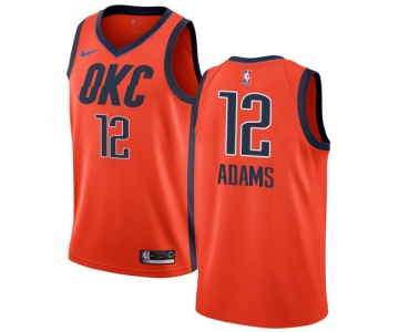 Nike Thunder #12 Steven Adams Orange NBA Swingman Earned Edition Jersey
