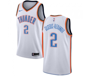 Nike Thunder #2 Shai Gilgeous-Alexander White NBA Swingman Association Edition Jersey