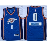 Oklahoma City Thunder #0 Russell Westbrook Revolution 30 Swingman 2014 Christmas Day Blue Jersey