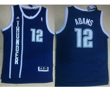 Oklahoma City Thunder #12 Steven Adams Revolution 30 Swingman Navy Blue Jersey