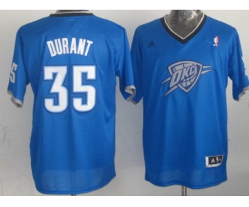 Oklahoma City Thunder #35 Kevin Durant Revolution 30 Swingman 2013 Christmas Day Blue Jersey