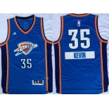 Oklahoma City Thunder #35 Kevin Durant Revolution 30 Swingman 2014 Christmas Day Blue Jersey