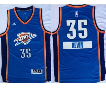 Oklahoma City Thunder #35 Kevin Durant Revolution 30 Swingman 2014 Christmas Day Blue Jersey