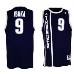 Oklahoma City Thunder #9 Serge Ibaka Revolution 30 Swingman 2013 Blue Jersey