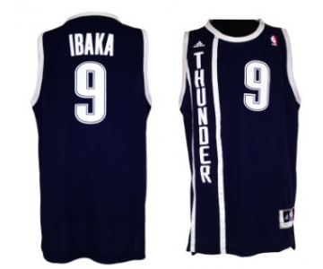 Oklahoma City Thunder #9 Serge Ibaka Revolution 30 Swingman 2013 Blue Jersey