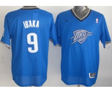 Oklahoma City Thunder #9 Serge Ibaka Revolution 30 Swingman 2013 Christmas Day Blue Jersey