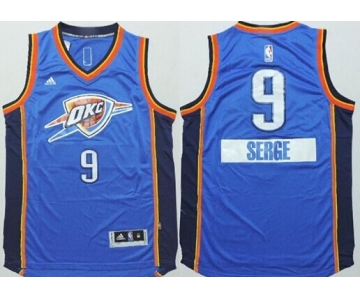 Oklahoma City Thunder #9 Serge Ibaka Revolution 30 Swingman 2014 Christmas Day Blue Jersey