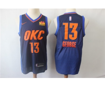 Thunder 13 Paul George Navy City Edition Nike Swingman Jersey