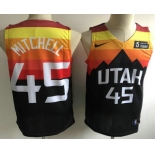 Men's Utah Jazz #45 Donovan Mitchell Mountain Black 2020 Nike Swingman 5 For The Fight Stitched NBA Jersey
