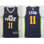 Utah Jazz #11 Dante Exum Revolution 30 Swingman 2014 New Navy Blue Jersey