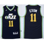 Utah Jazz #11 Dante Exum Revolution 30 Swingman Navy Blue Jersey