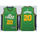 Utah Jazz #20 Gordon Hayward Revolution 30 Swingman 2014 New Green Swingman Jersey