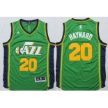 Utah Jazz #20 Gordon Hayward Revolution 30 Swingman 2014 New Green Swingman Jersey