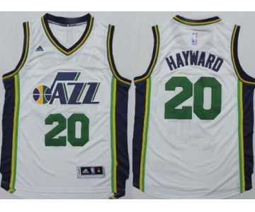 Utah Jazz #20 Gordon Hayward Revolution 30 Swingman 2014 New White Swingman Jersey