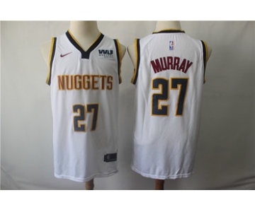 Denver Nuggets 27 Jamal Murray White Nike Swingman Jersey