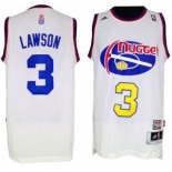 Denver Nuggets #3 Ty Lawson ABA Hardwood Classic Swingman White Jersey