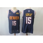 Men's Denver Nuggets #15 Nikola Jokic Nike Navy blue Swingman Jersey