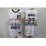 Men's Nuggets 27 Jamal Murray White 2018-19 City Edition Nike Swingman Jersey