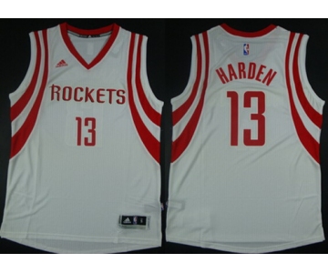 Houston Rockets #13 James Harden Revolution 30 Swingman 2014 White Red Jersey