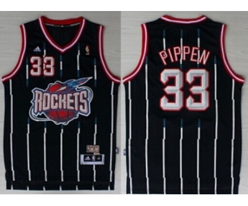 Houston Rockets #33 Scottie Pippen ABA Hardwood Classic Swingman Navy Blue Jersey