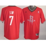 Houston Rockets #7 Jeremy Lin Revolution 30 Swingman 2013 Christmas Day Red Jersey