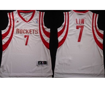 Houston Rockets #7 Jeremy Lin Revolution 30 Swingman White Jersey