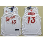 Men's Houston Rockets #13 James Harden adidas White 2016 Christmas Day Stitched NBA Swingman Jersey