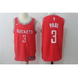 Men's Houston Rockets #3 Chris Paul New Red 2017-2018 Nike Swingman Stitched NBA Jersey
