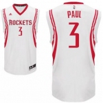 Men's Houston Rockets #3 Chris Paul White Stitched NBA Adidas Revolution 30 Swingman Jersey
