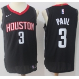 Nike Houston Rockets #3 Chris Paul Black NBA Authentic Statement Edition Jersey