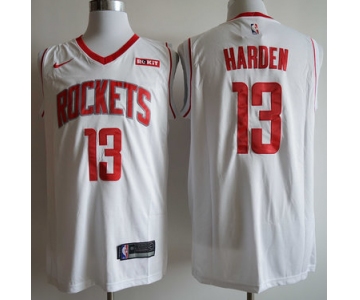 Rockets 13 James Harden White Nike Swingman Jersey