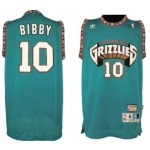Memphis Grizzlies #10 Mike Bibby ABA Hardwood Classics Green Throwback Swingman Jersey