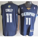 Memphis Grizzlies #11 Mike Conley Revolution 30 Swingman Navy Blue Jersey