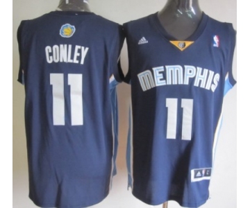Memphis Grizzlies #11 Mike Conley Revolution 30 Swingman Navy Blue Jersey